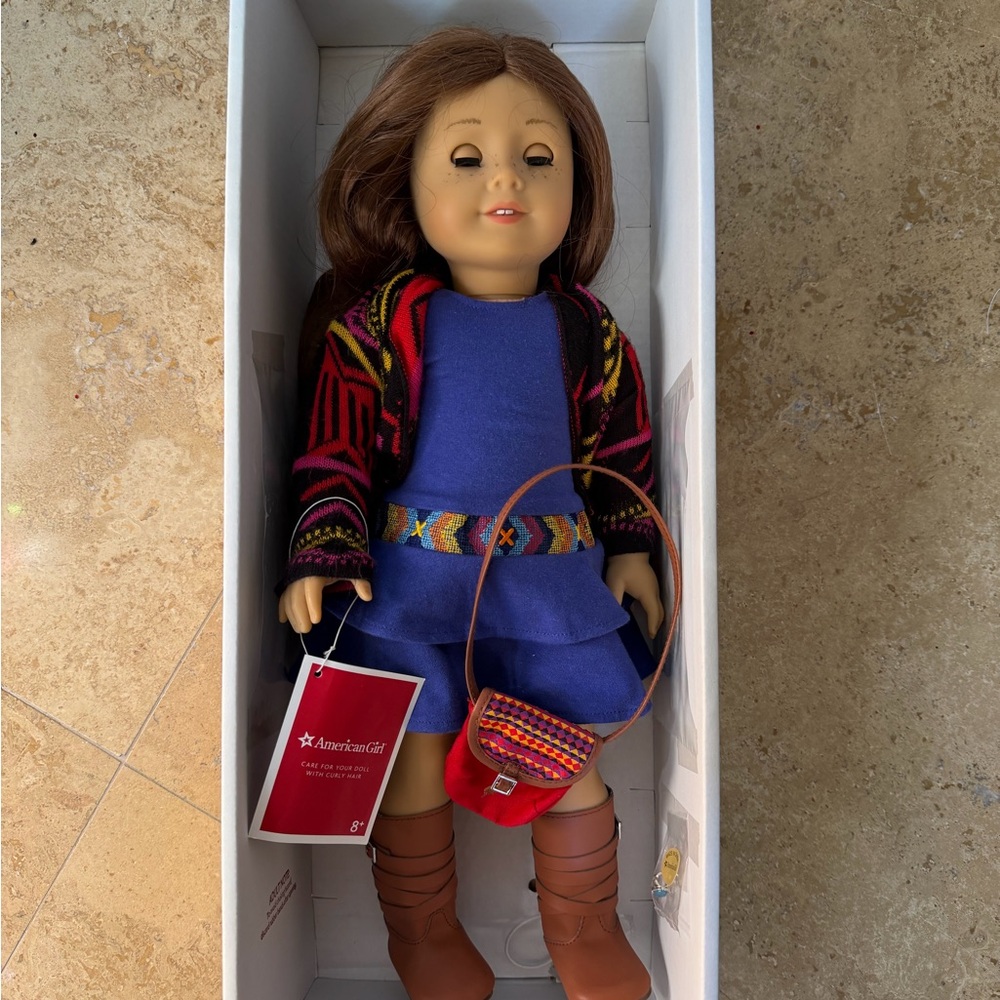 American Girl Saige Doll with auburn Hair and Blue Eyes - Picture 2 of 6